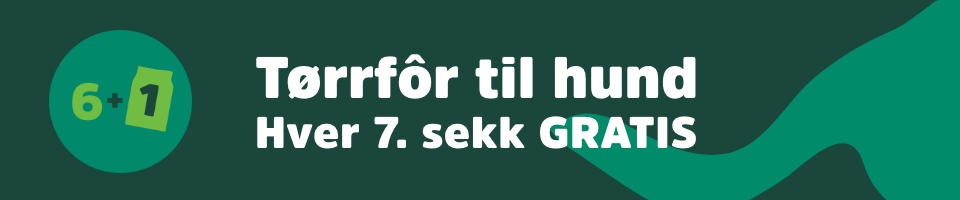 Hver 7. sekk tørrfôr til hund gratis som Venn av Musti